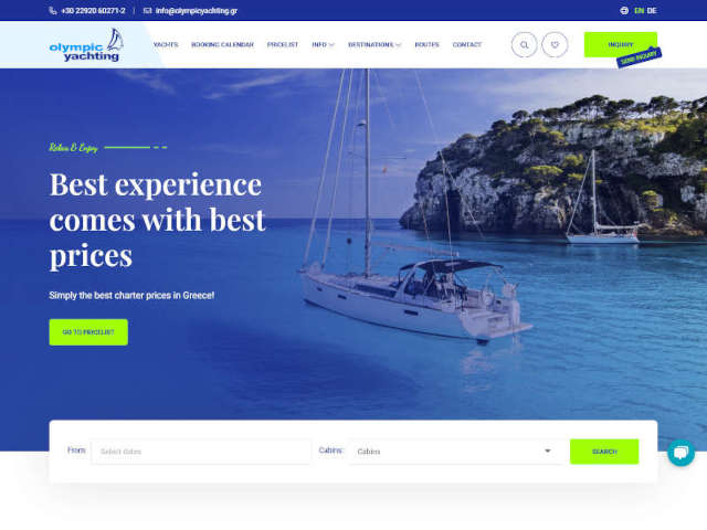 Olympic Yachting | Développement d'applications web